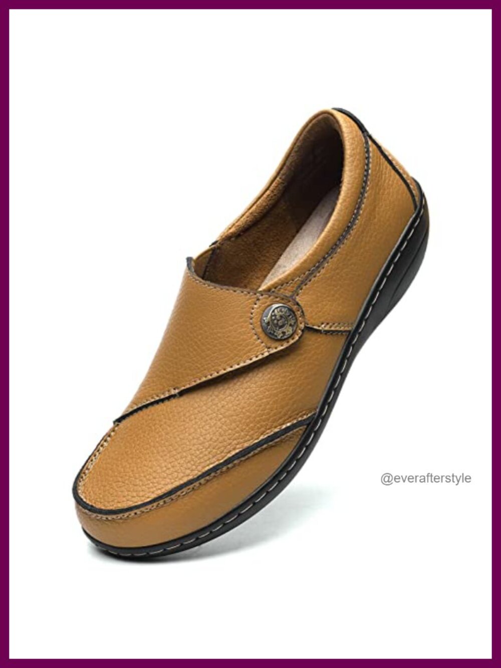 Real Leather Loafers Slip-On Walking Flats Driving Mocc